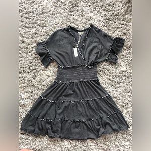 Black & White Striped Ruffle Max Studio Dress. Size US Small. New with Tags!